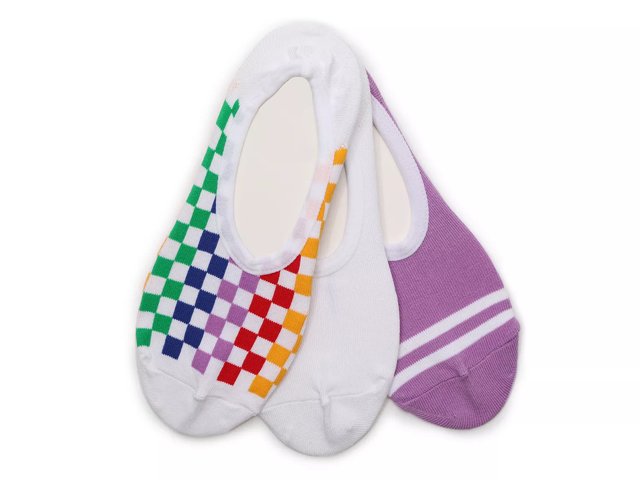 Vans Retro Rainbow Women s No Show Liners 3 Pack