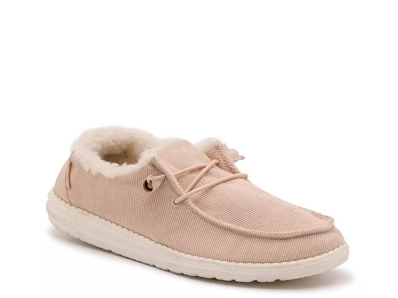 Women's hey dude 2025 fuzzy corduroy shoes