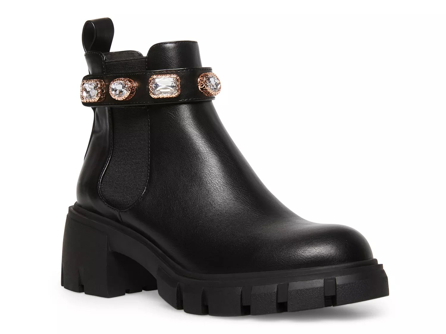 dsw black boots with heels