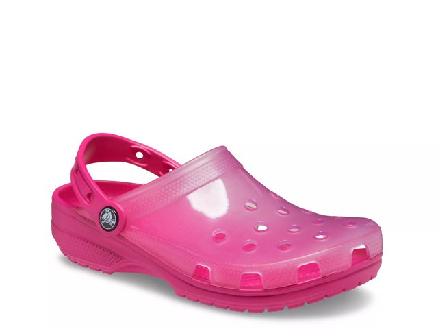 Clear crocs clearance