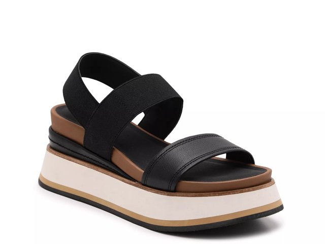 Black platform sandals dsw online