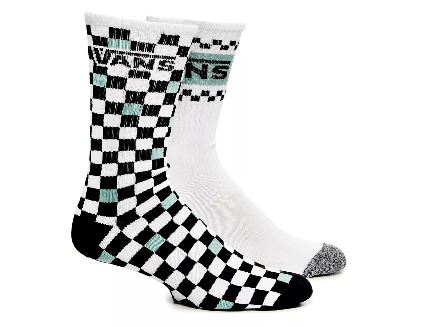  Check Men's Crew Socks - 2 Pack 