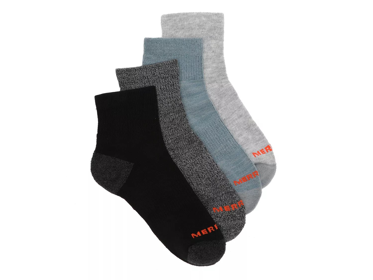  Quarter Men's Ankle Socks - 4 Pack 