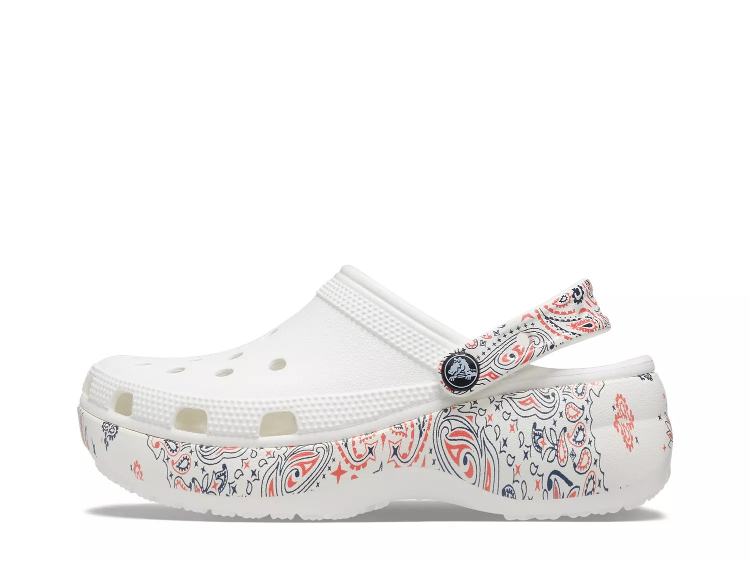 women's classic platform americana paisley clog