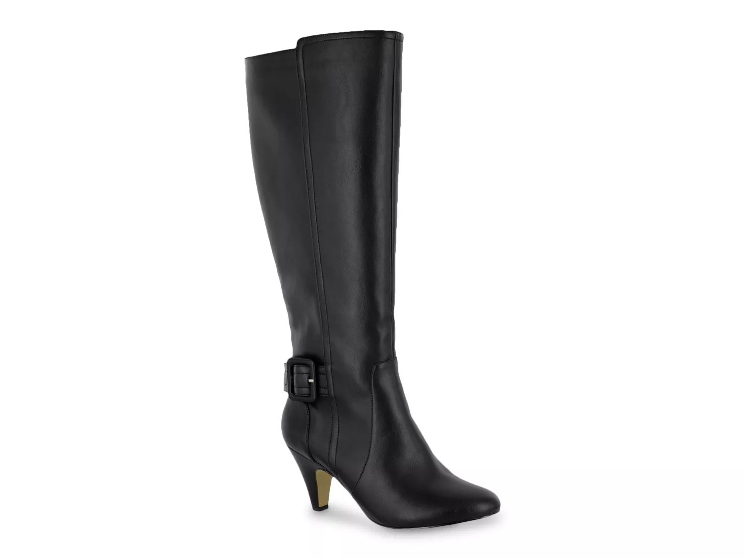 Bella Vita Extra Wide Width Troy II Riding Boot | Women's | Black Faux Leather | Size 7.5 | Boots