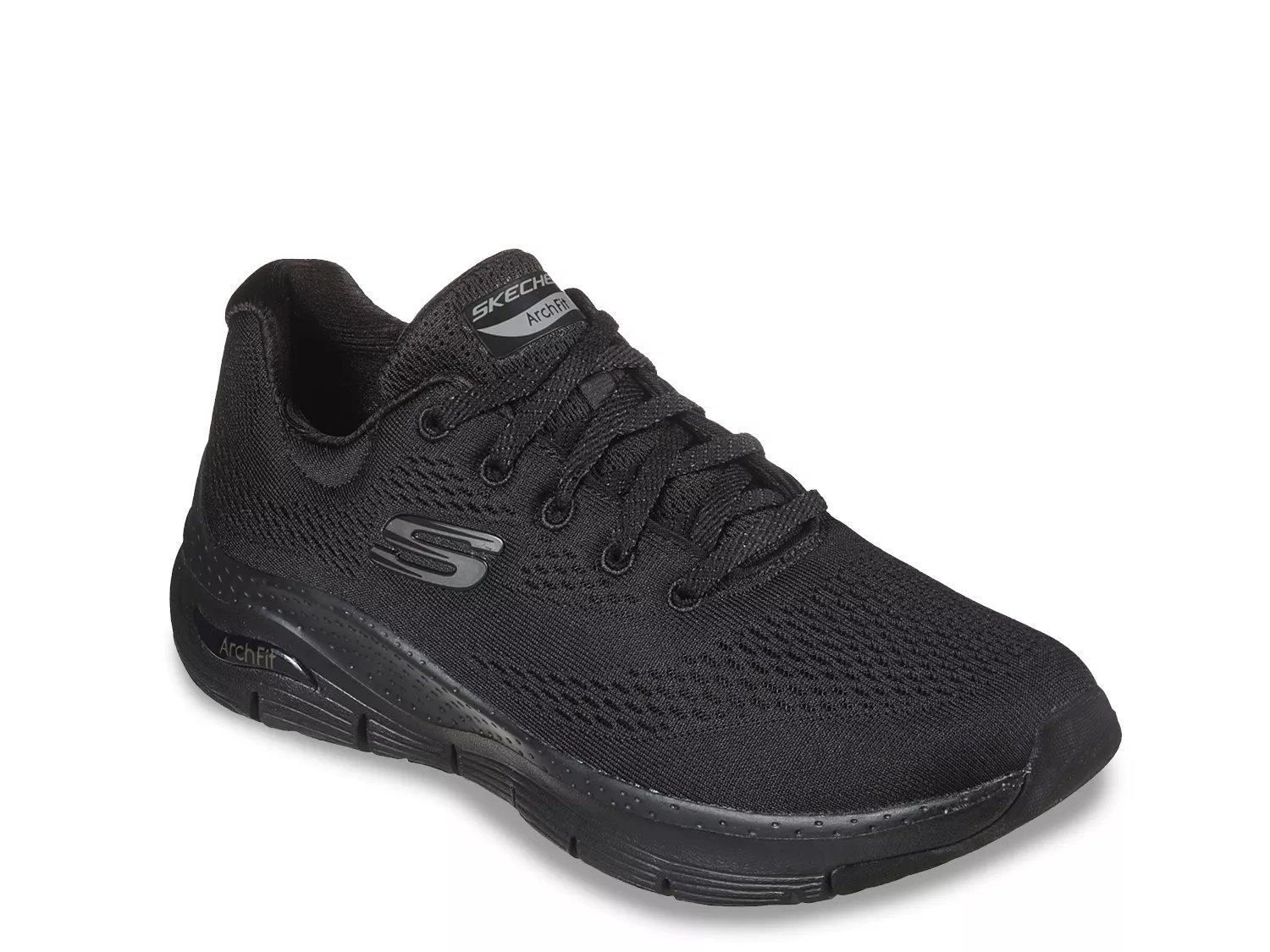 Ladies skechers outlet black shoes