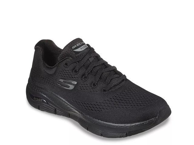 Skechers Sport D'LITES - Trainers - natural leather/black mesh