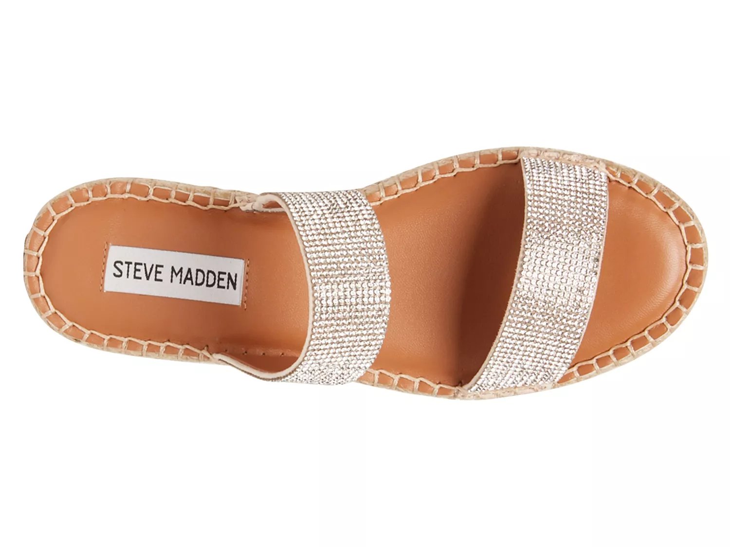 steve madden donna espadrille leather block heel mule