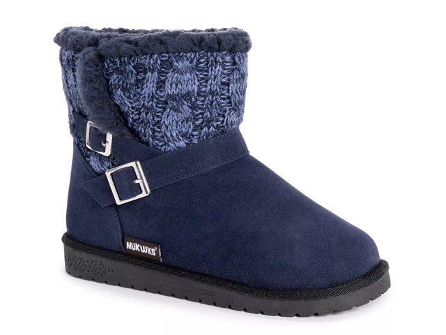 Navy blue top booties dsw