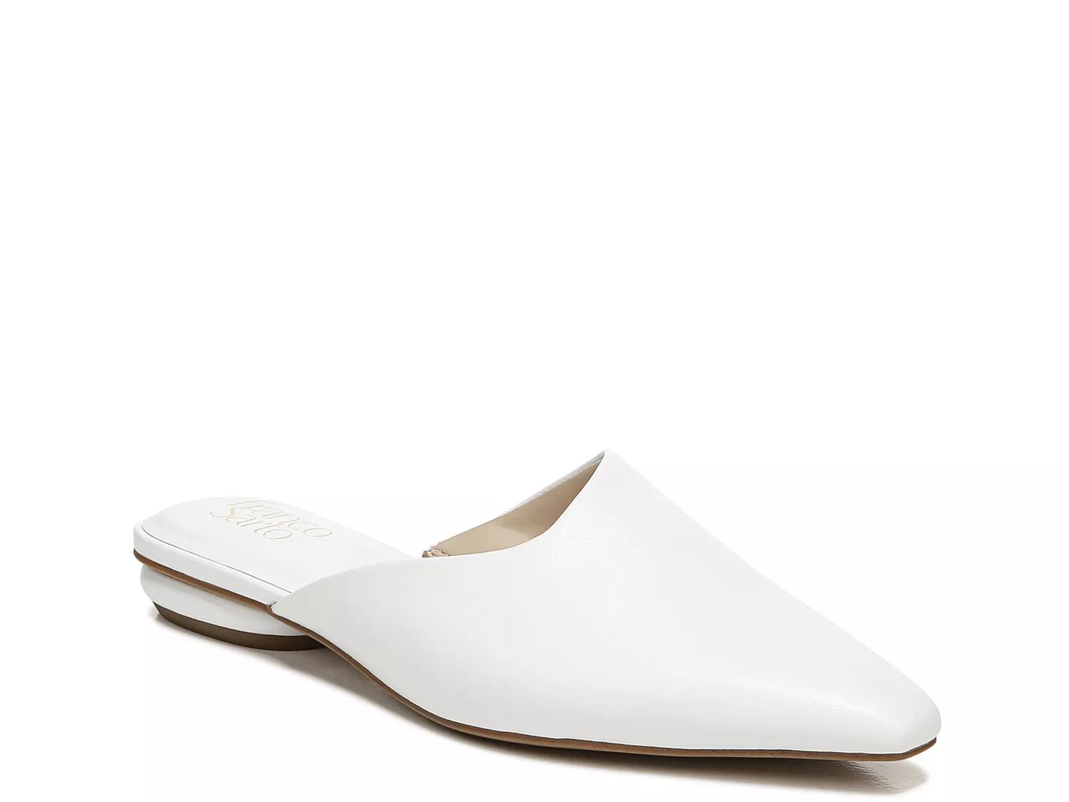white mule flats