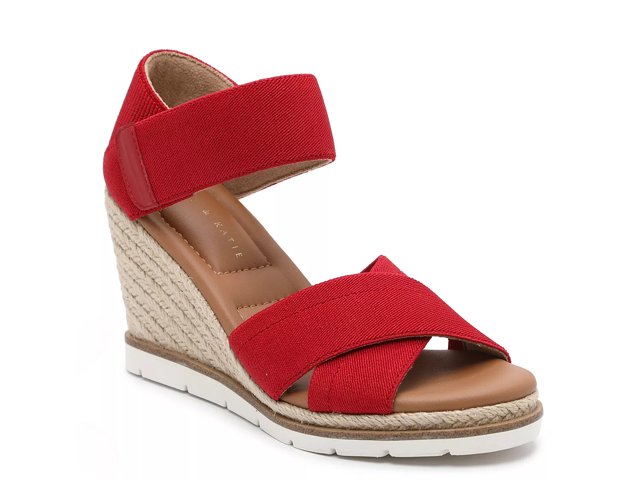 Dsw red wedge sandals clearance