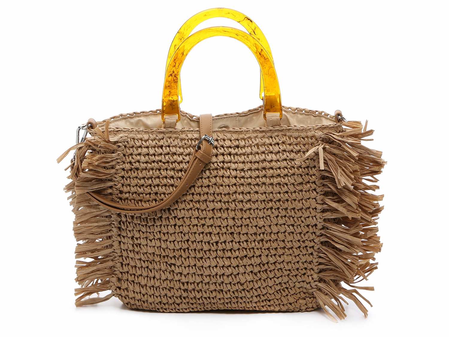  Straw Fringe Satchel 