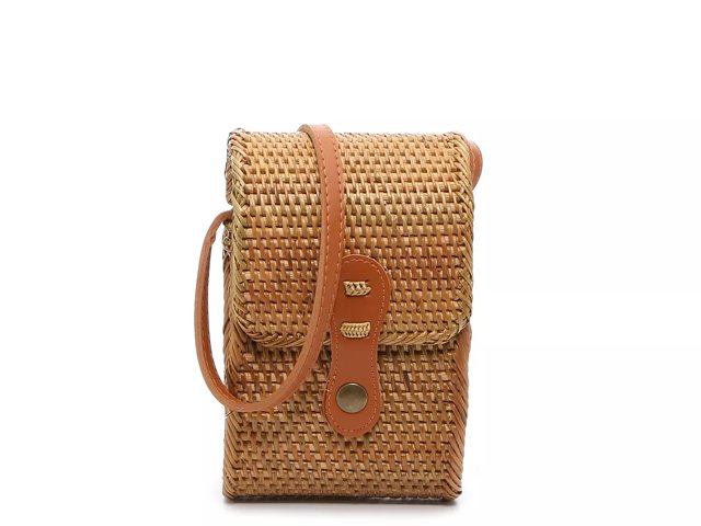 Crown vintage outlet rattan crossbody bag