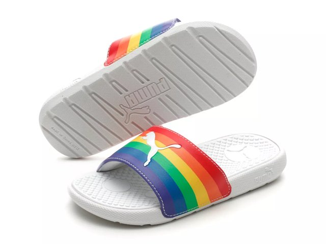 Rainbow flip flops clearance dsw