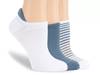 Lemon Stripe No Show Socks - 3 Pack