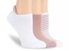 Lemon Stripe No Show Socks - 3 Pack