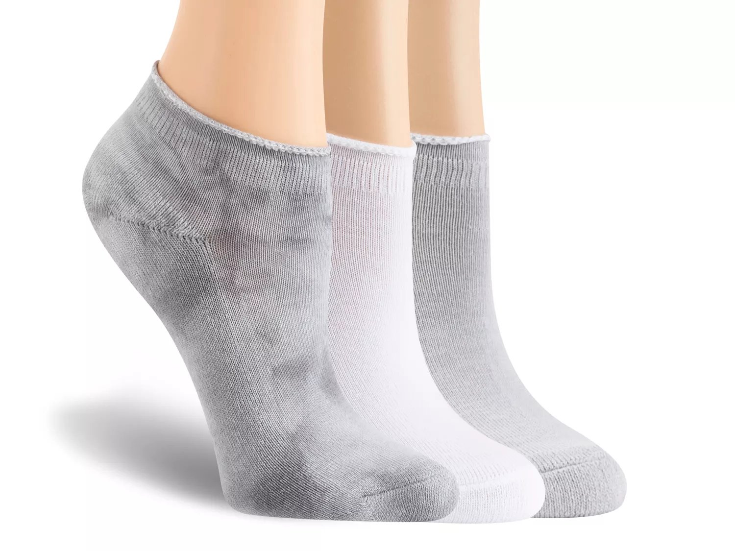  Rolltop Women's No Show Socks - 3 Pack 