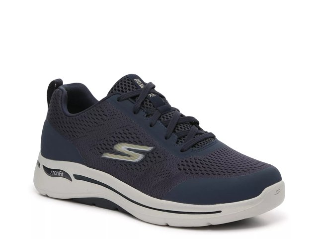 Skechers Men's Go Walk Flex Charcoal/Blue Nordic Walking Shoes