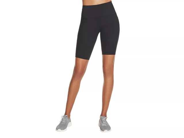 Skechers Women s Gowalk 10 inch High Waist Bike Shorts Black Small