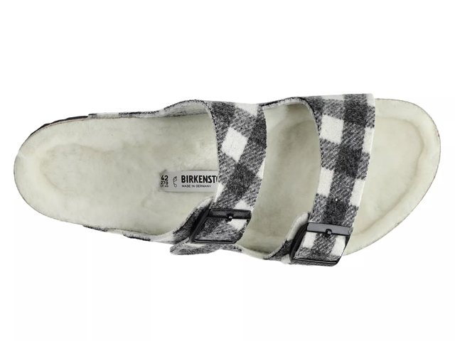 Birkenstock arizona shearling discount plaid