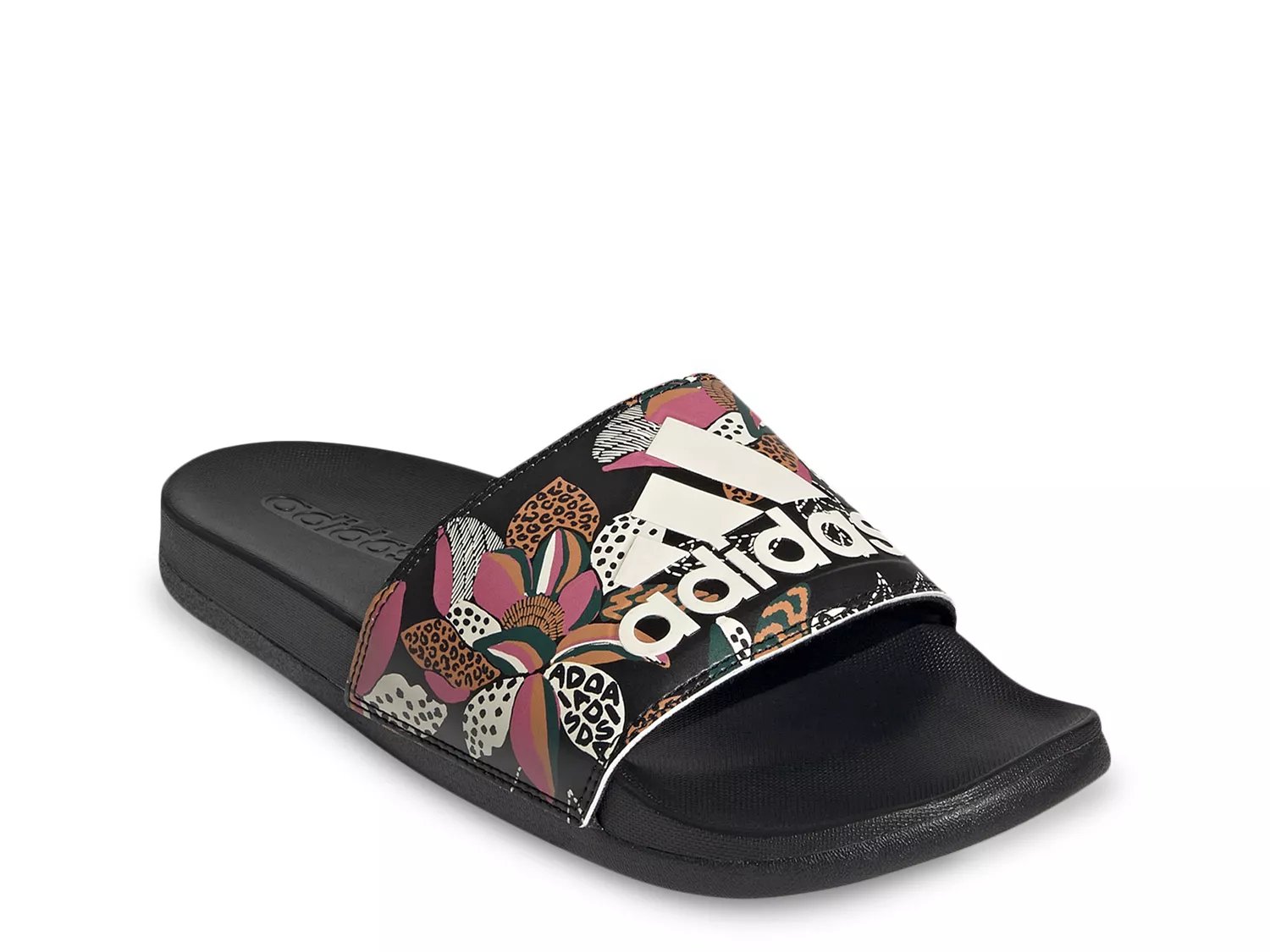 adidas Adilette Comfort Logo Slide Sandal - Women's - Free | DSW