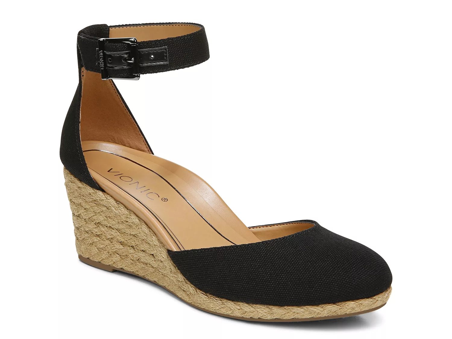 Vionic espadrille wedges store closed toe