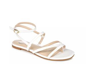 Dsw white hot sale flat sandals