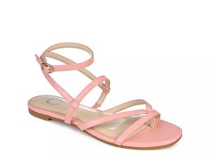 Pink hot sale strappy flats