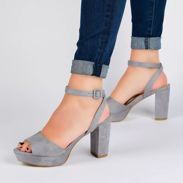 Journee Collection Nairri Platform Sandal