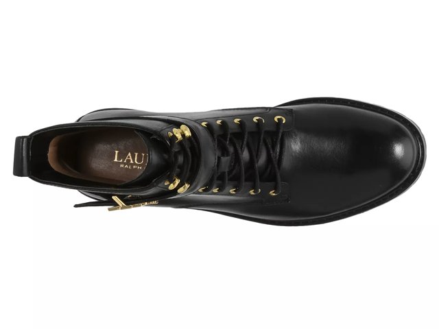 lauren ralph lauren black elridge leather boots