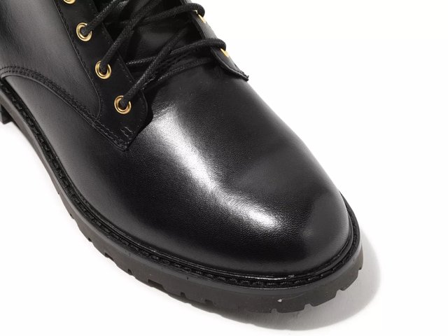 lauren ralph lauren black elridge leather boots