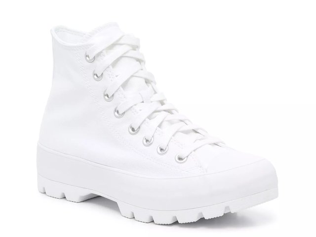 Women's Thick Sole Shoes With Straps, Designer High Top Sneakers