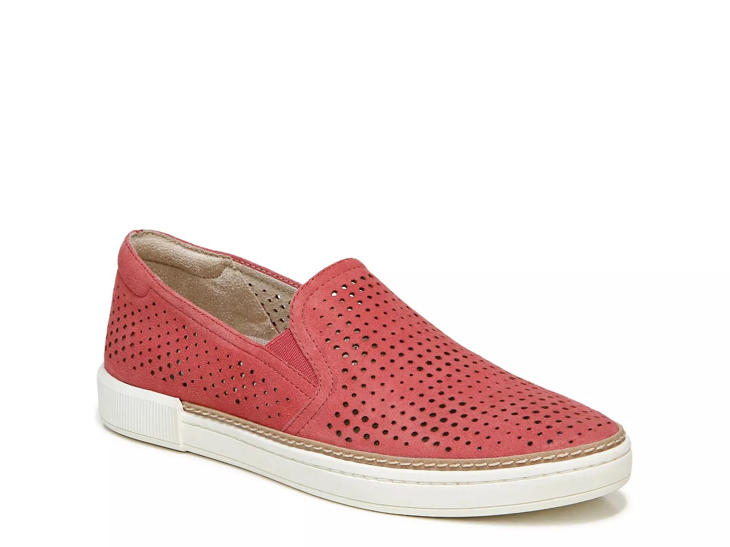 coral slip on shoes