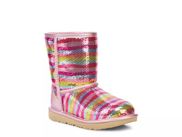 UGG Classic Short II Mural Bootie - Kids' - Free Shipping