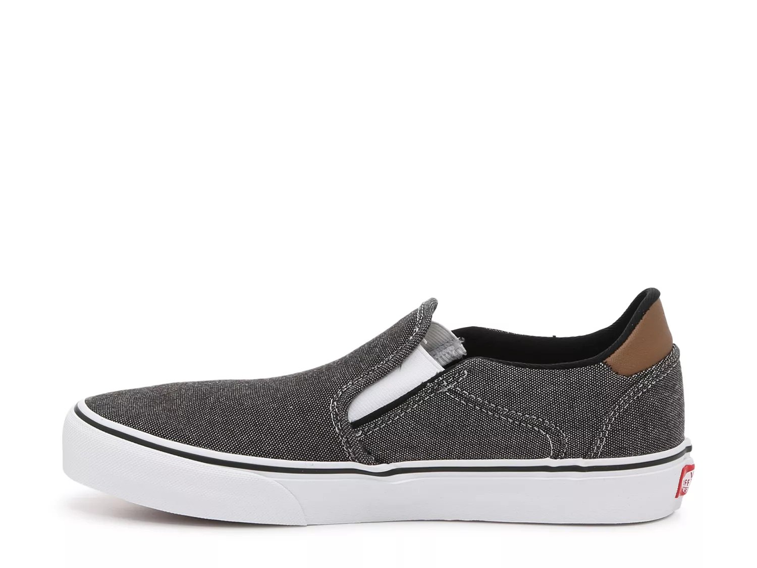 vans asher suede slip on