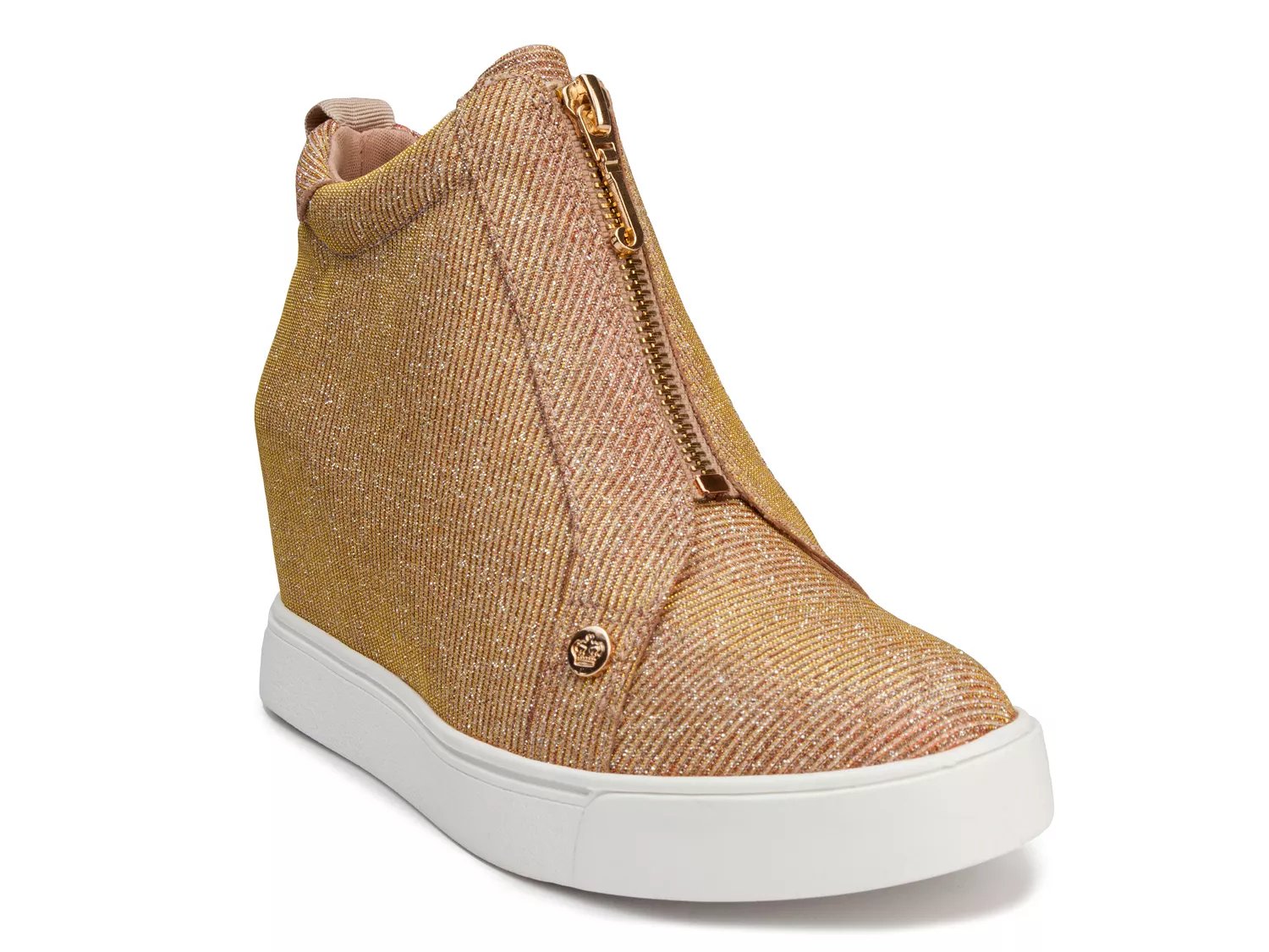 rose gold wedge sneaker