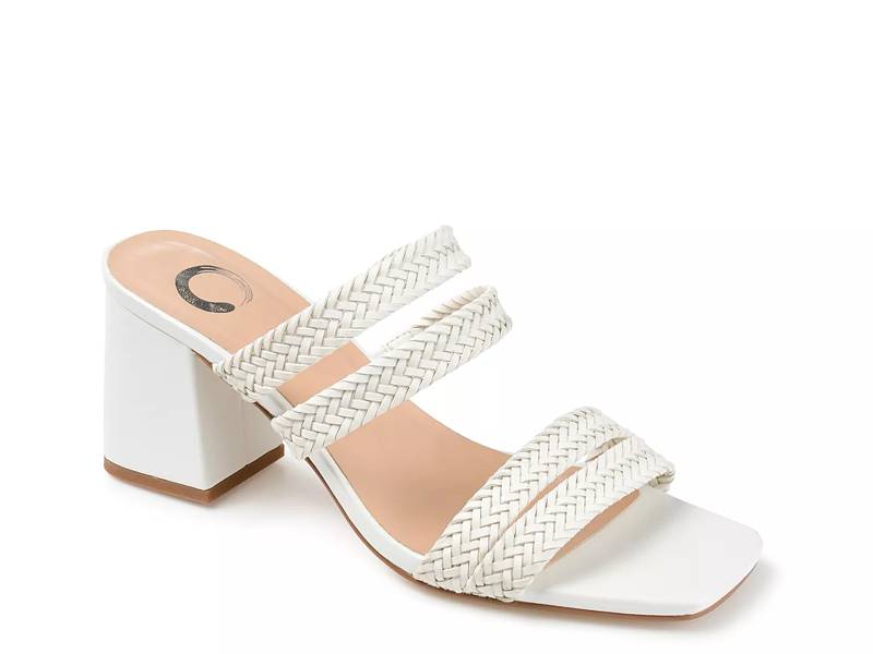 white block heels dsw