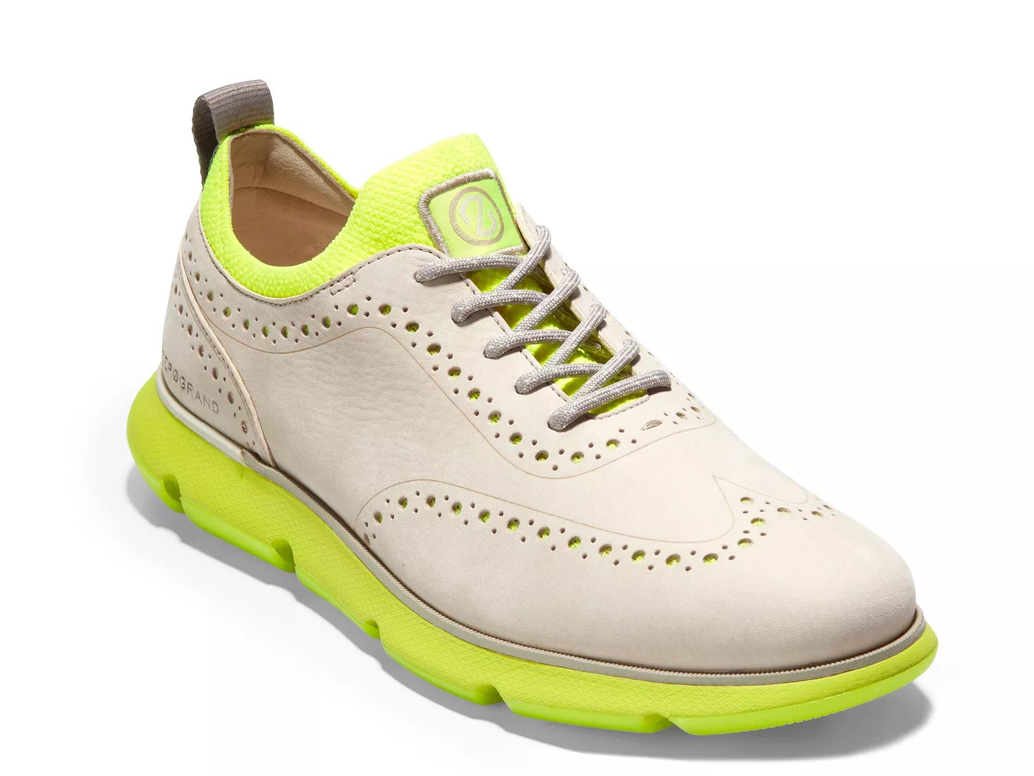 cole haan zerogrand green suede wingtip oxfords
