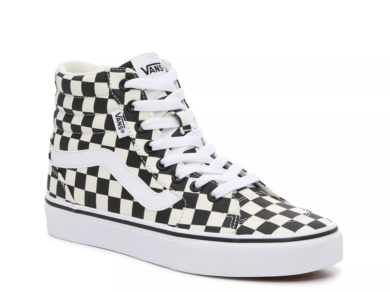 Checkered vans shop thick sole