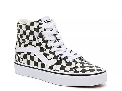 Checkerboard vans womens size on sale 8