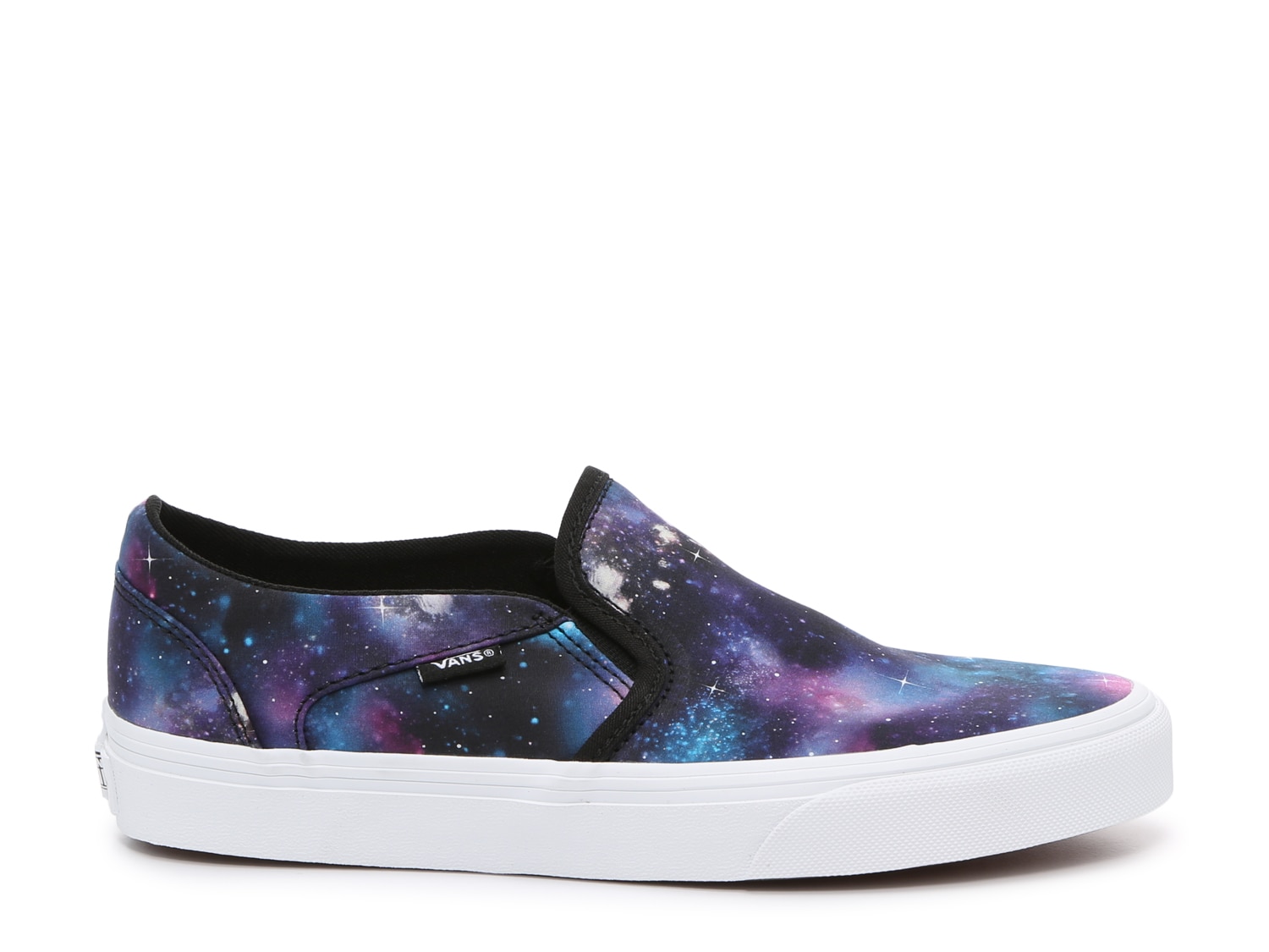 vans holographic leather slip on sneakers