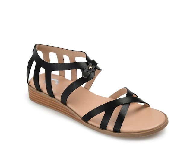 Journee Collection Monro Wedge Sandal - Free Shipping | DSW