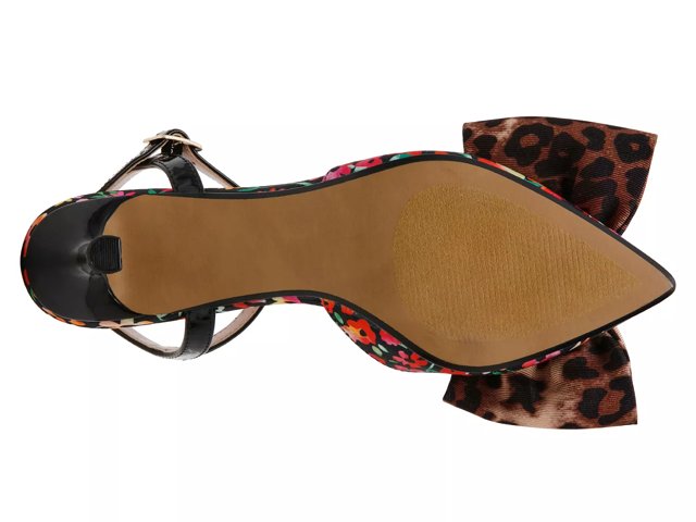 Betsey Johnson Emely Pump Women s Brown Leopard Print Multicolor Size 10 Pumps Ankle Strap