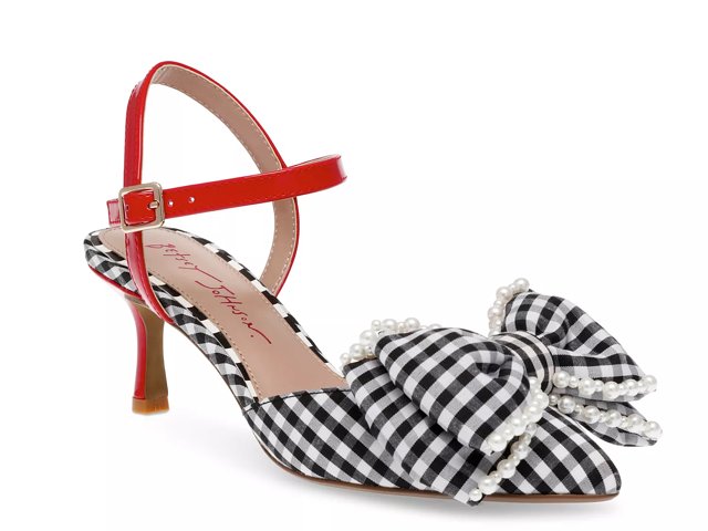 Betsey johnson gingham shoes clearance