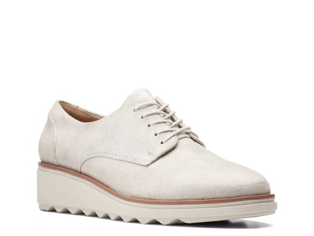 Clarks sharon crystal wedge oxford shop