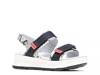 Andi Platform Sandal Black/Off White Snake print view