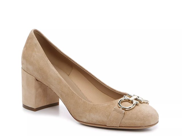 Garda block heel pump best sale