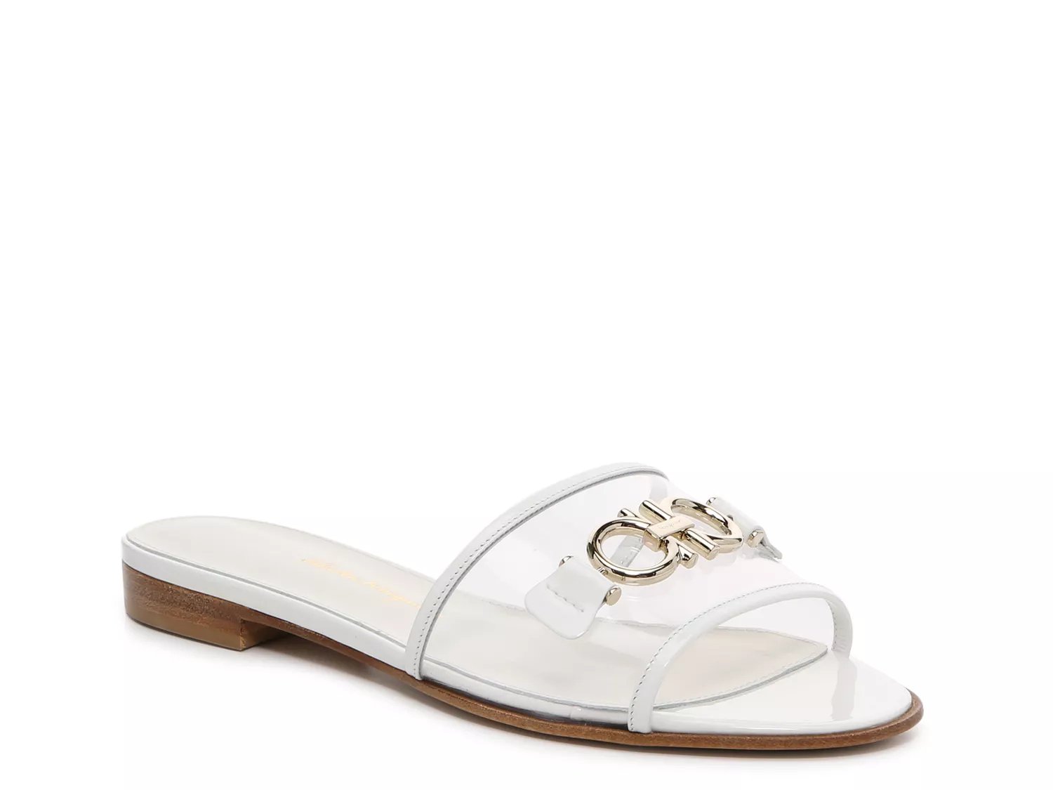 Salvatore Ferragamo Slide Sandal White Size 9 Brand new 