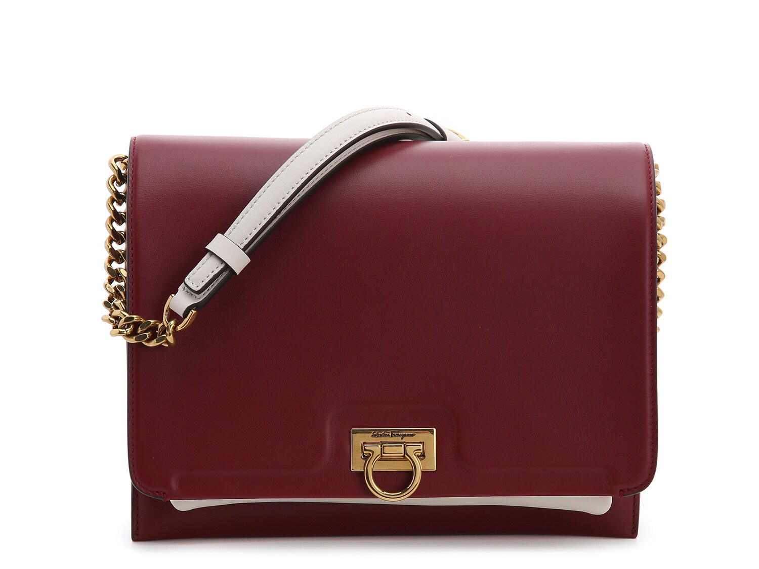 Salvatore Ferragamo Trifolio Leather Shoulder Bag | DSW