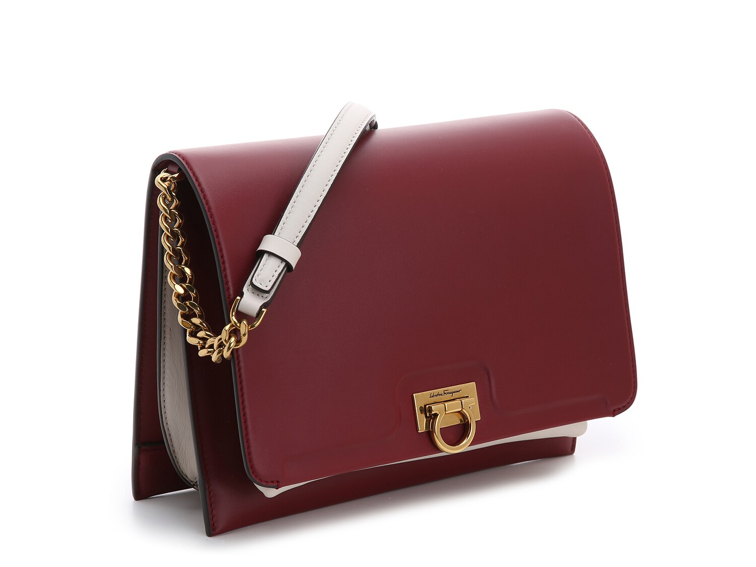 Salvatore Ferragamo Trifolio Leather Shoulder Bag | DSW